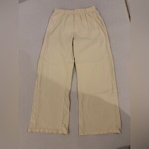 Brandy Melville Butter Yellow Wide-Leg Pants